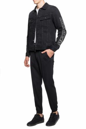 Logo-printed denim jacket, zdjęcie 2 Logo-printed denim jacket od Palm Angels